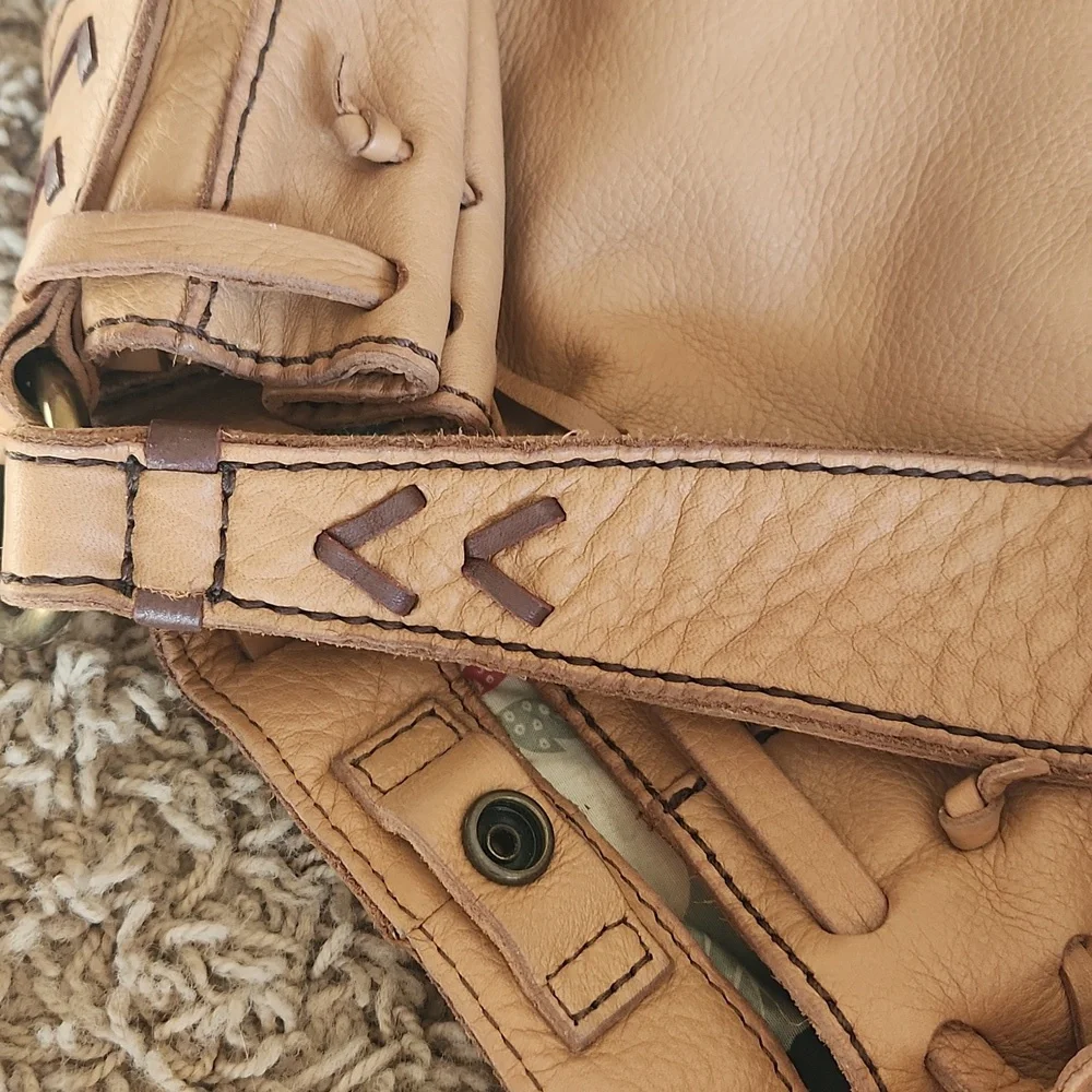 Lucky Brand Tan Leather Shoulder Bag - Picture 12 of 16